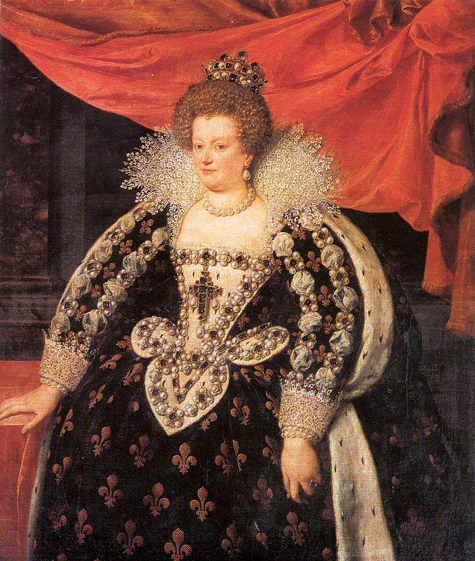 POURBUS, Frans the Younger Marie de Mdicis, Queen of France Norge oil painting art